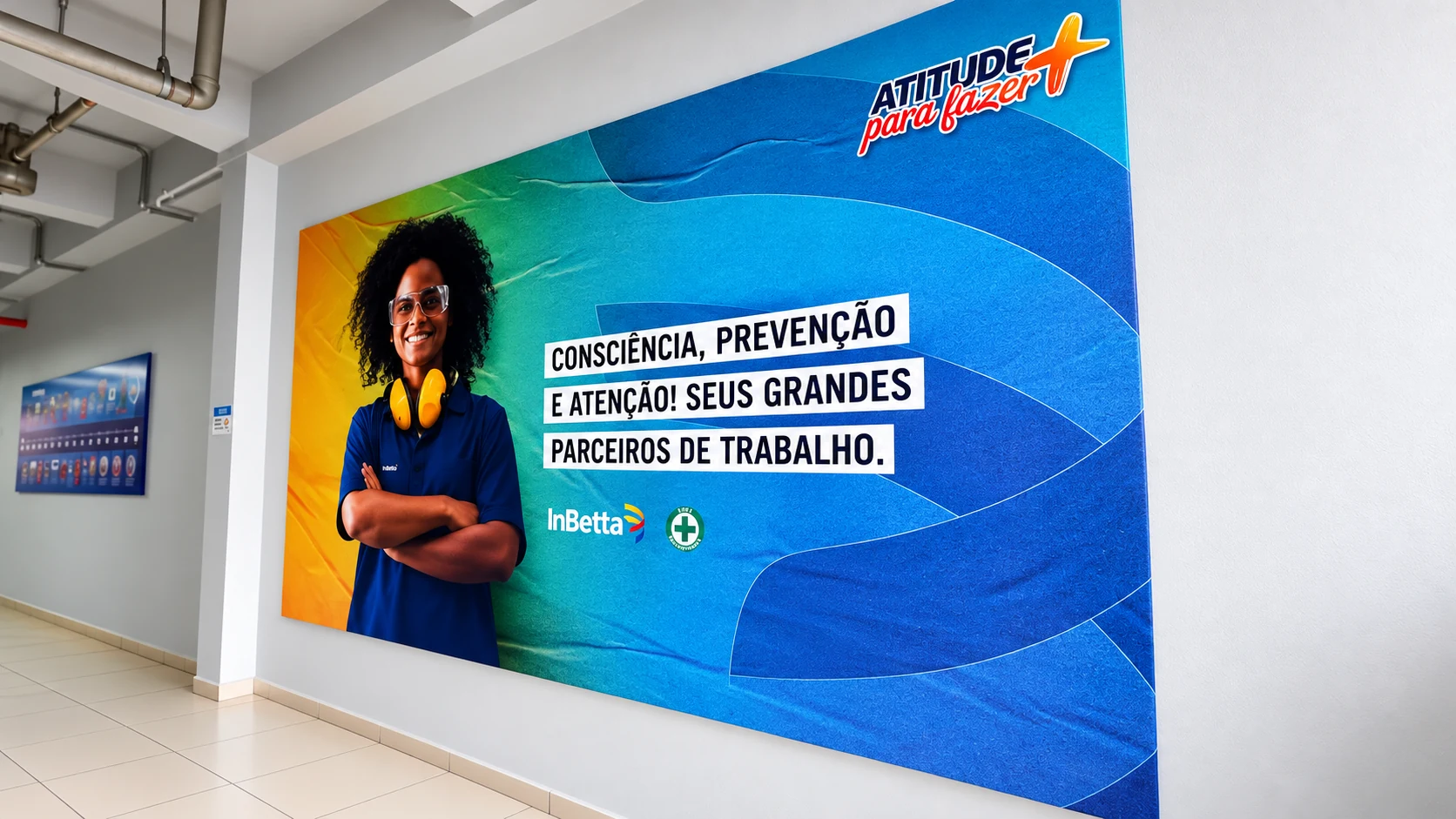 Mural corporativo de segurança da InBetta