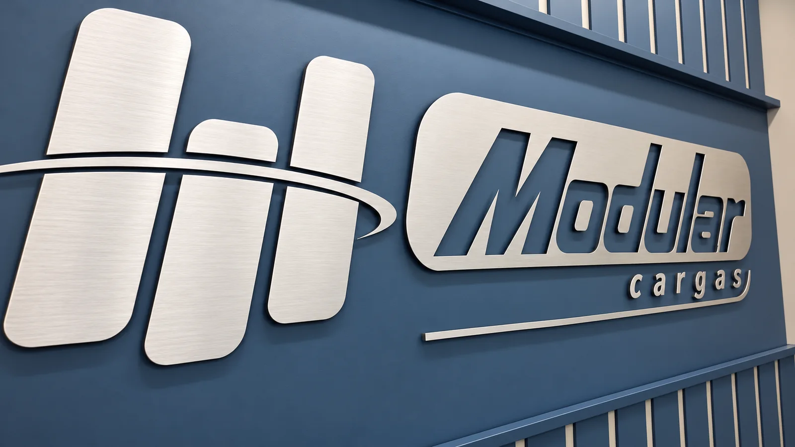 Letreiro corporativo Modular Cargas